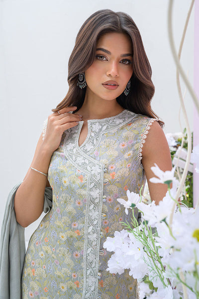 Fatima Khan | Eid Digital Silk Prints |   Dandelions -  Fatima Khan Ladies Clothes - Original Designer Dress - House of Maryam