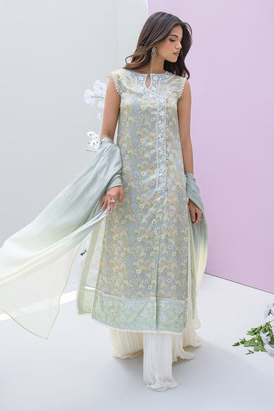 Fatima Khan | Eid Digital Silk Prints |   Dandelions -  Fatima Khan Ladies Clothes - Original Designer Dress - House of Maryam