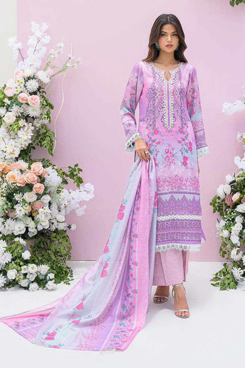 Fatima Khan | Eid Digital Silk Prints |   Gardenia -  Fatima Khan Ladies Clothes - Original Designer Dress - House of Maryam