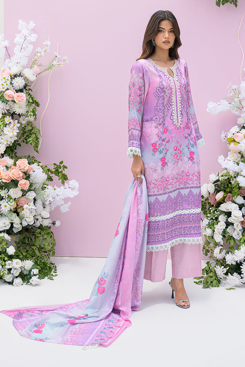 Fatima Khan | Eid Digital Silk Prints |   Gardenia -  Fatima Khan Ladies Clothes - Original Designer Dress - House of Maryam