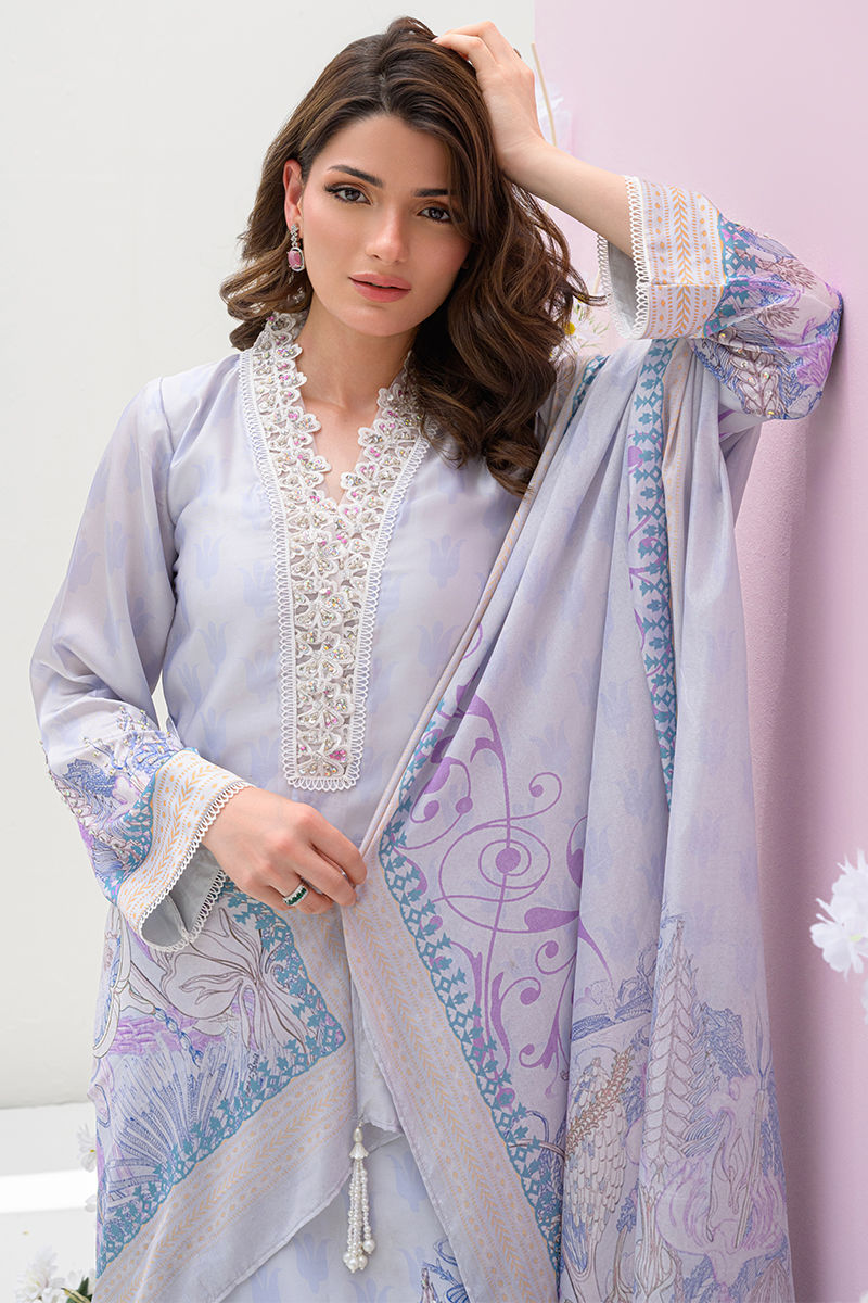 Fatima Khan | Eid Digital Silk Prints |  Dawn -  Fatima Khan Ladies Clothes - Original Designer Dress - House of Maryam