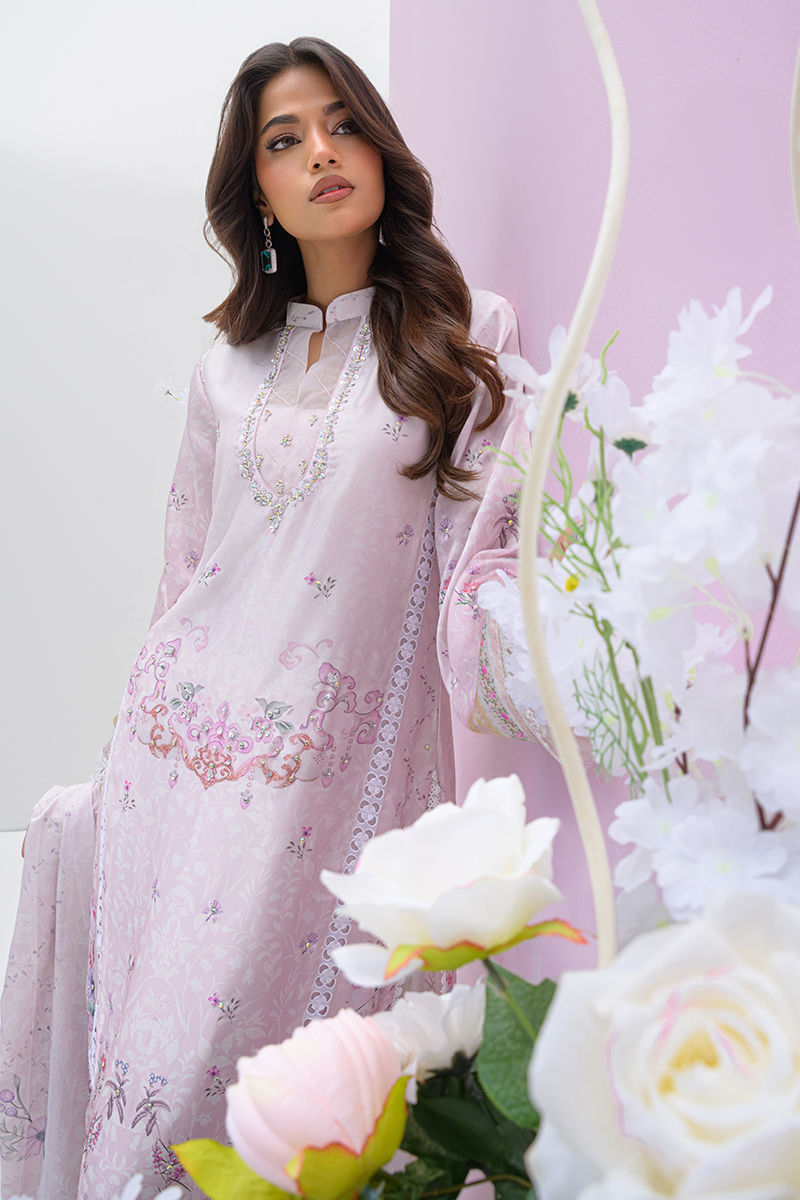 Fatima Khan | Eid Digital Silk Prints | Pastella -  Fatima Khan Ladies Clothes - Original Designer Dress - House of Maryam