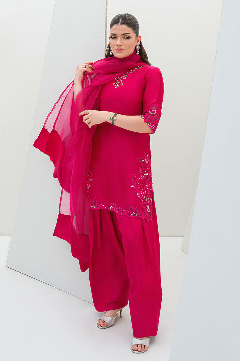 Fatima Khan | Serene Eid Luxe Pret | Pinktastic -  Fatima Khan Ladies Clothes - Original Designer Dress - House of Maryam