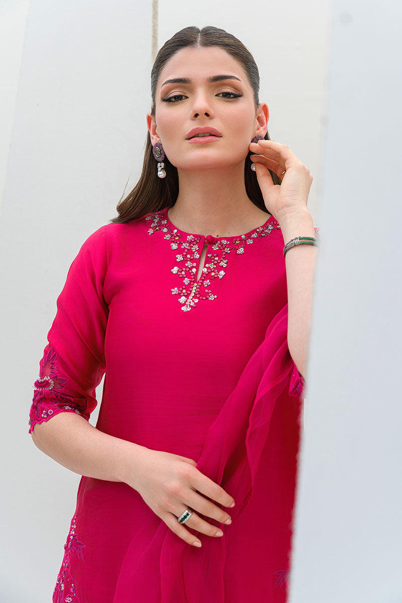 Fatima Khan | Serene Eid Luxe Pret | Pinktastic -  Fatima Khan Ladies Clothes - Original Designer Dress - House of Maryam