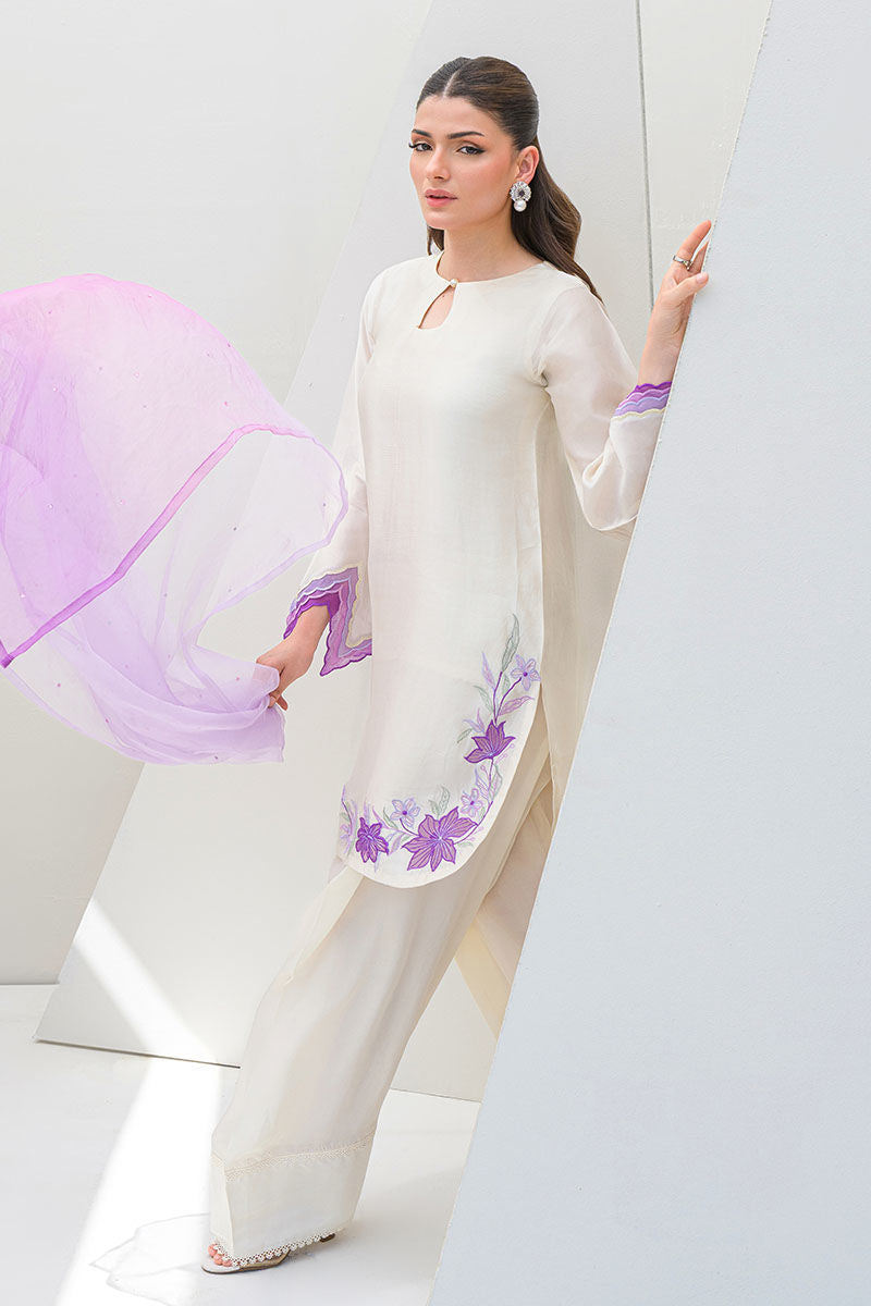 Fatima Khan | Serene Eid Luxe Pret | Majestic Ivory -  Fatima Khan Ladies Clothes - Original Designer Dress - House of Maryam