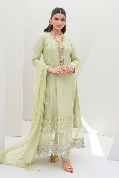 Fatima Khan | Serene Eid Luxe Pret | Honeydew Hue -  Fatima Khan Ladies Clothes - Original Designer Dress - House of Maryam