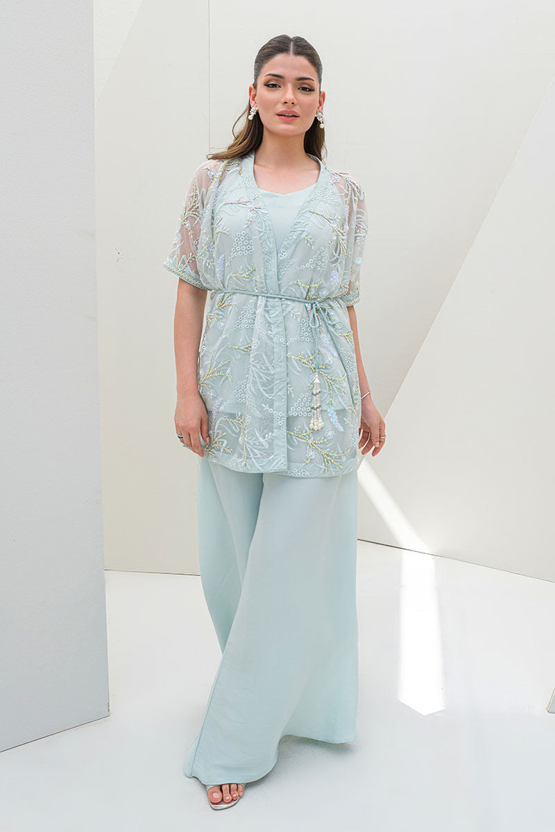 Fatima Khan | Serene Eid Luxe Pret | Luscious Aqua -  Fatima Khan Ladies Clothes - Original Designer Dress - House of Maryam