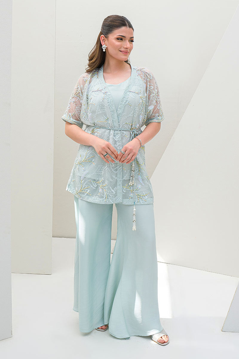 Fatima Khan | Serene Eid Luxe Pret | Luscious Aqua -  Fatima Khan Ladies Clothes - Original Designer Dress - House of Maryam