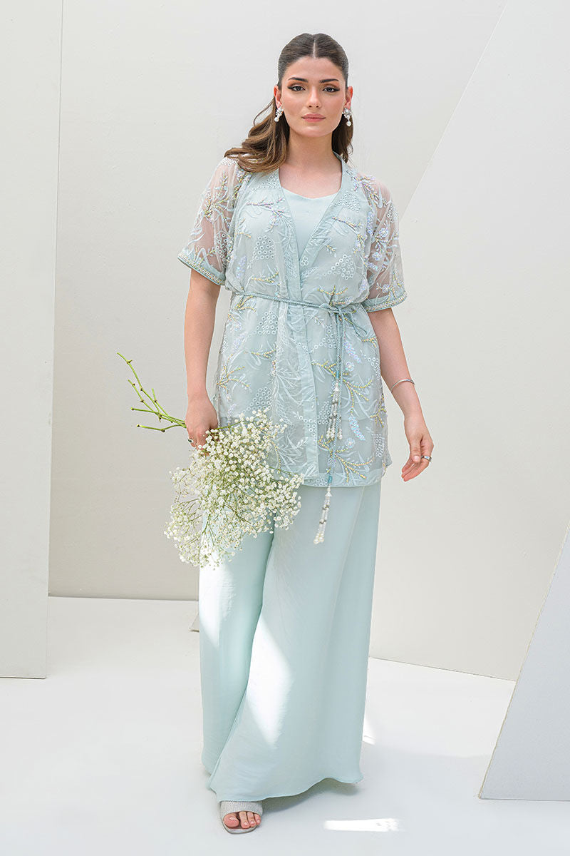 Fatima Khan | Serene Eid Luxe Pret | Luscious Aqua -  Fatima Khan Ladies Clothes - Original Designer Dress - House of Maryam