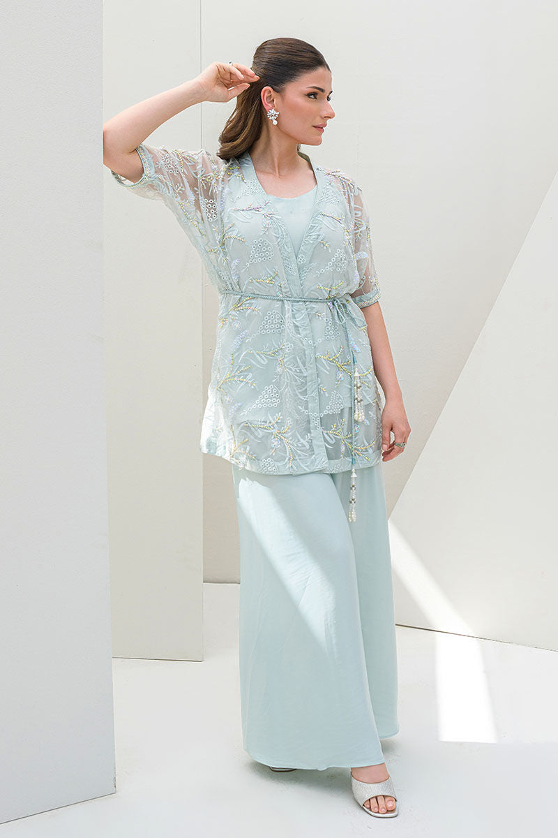 Fatima Khan | Serene Eid Luxe Pret | Luscious Aqua -  Fatima Khan Ladies Clothes - Original Designer Dress - House of Maryam