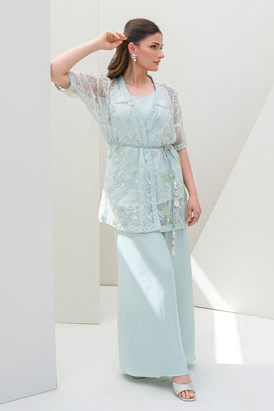 Fatima Khan | Serene Eid Luxe Pret | Luscious Aqua -  Fatima Khan Ladies Clothes - Original Designer Dress - House of Maryam