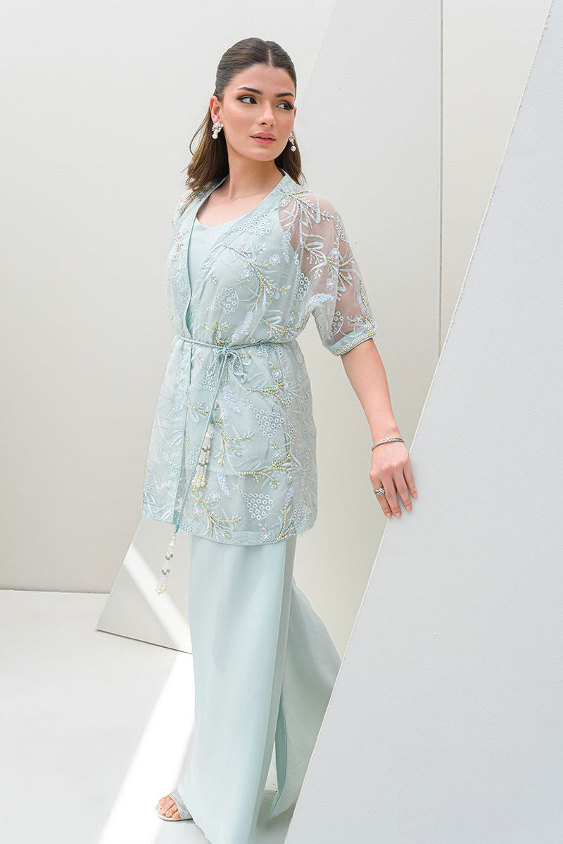 Fatima Khan | Serene Eid Luxe Pret | Luscious Aqua -  Fatima Khan Ladies Clothes - Original Designer Dress - House of Maryam