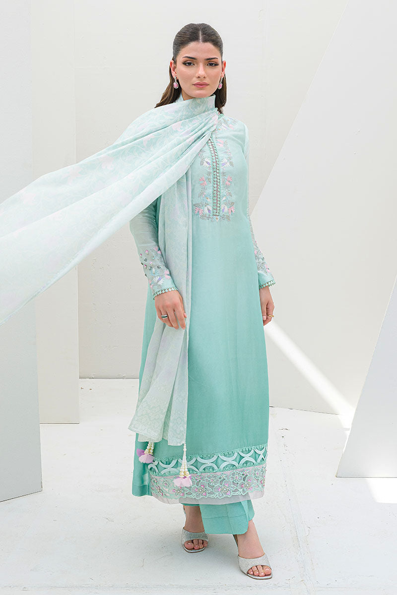 Fatima Khan | Serene Eid Luxe Pret | Minty Magic -  Fatima Khan Ladies Clothes - Original Designer Dress - House of Maryam