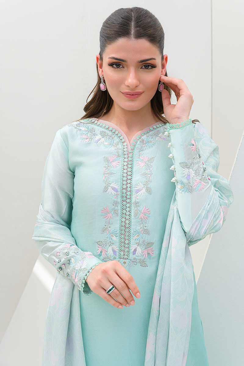 Fatima Khan | Serene Eid Luxe Pret | Minty Magic -  Fatima Khan Ladies Clothes - Original Designer Dress - House of Maryam