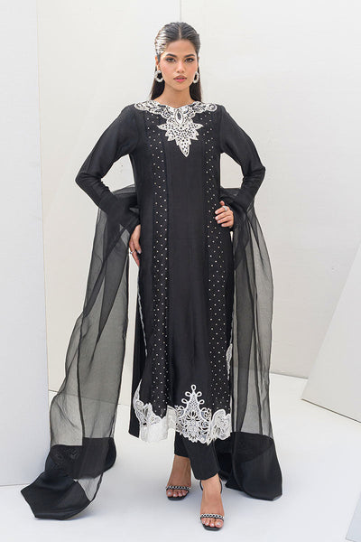 Fatima Khan | Serene Eid Luxe Pret | Obsidian -  Fatima Khan Ladies Clothes - Original Designer Dress - House of Maryam