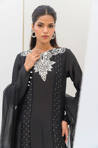 Fatima Khan | Serene Eid Luxe Pret | Obsidian -  Fatima Khan Ladies Clothes - Original Designer Dress - House of Maryam