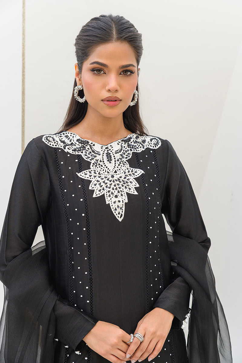Fatima Khan | Serene Eid Luxe Pret | Obsidian -  Fatima Khan Ladies Clothes - Original Designer Dress - House of Maryam