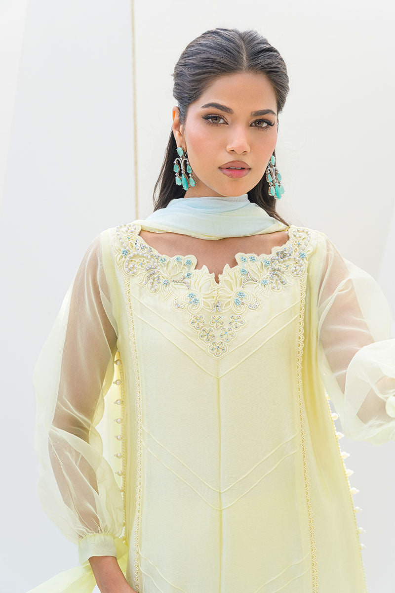 Fatima Khan | Serene Eid Luxe Pret | Lemon Love -  Fatima Khan Ladies Clothes - Original Designer Dress - House of Maryam