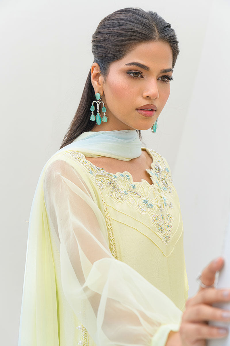 Fatima Khan | Serene Eid Luxe Pret | Lemon Love -  Fatima Khan Ladies Clothes - Original Designer Dress - House of Maryam