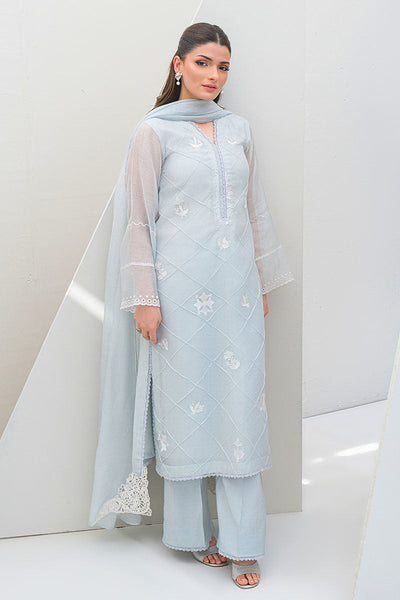 Fatima Khan | Serene Eid Luxe Pret | Azure Frost -  Fatima Khan Ladies Clothes - Original Designer Dress - House of Maryam