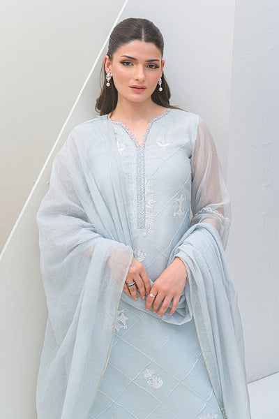 Fatima Khan | Serene Eid Luxe Pret | Azure Frost -  Fatima Khan Ladies Clothes - Original Designer Dress - House of Maryam