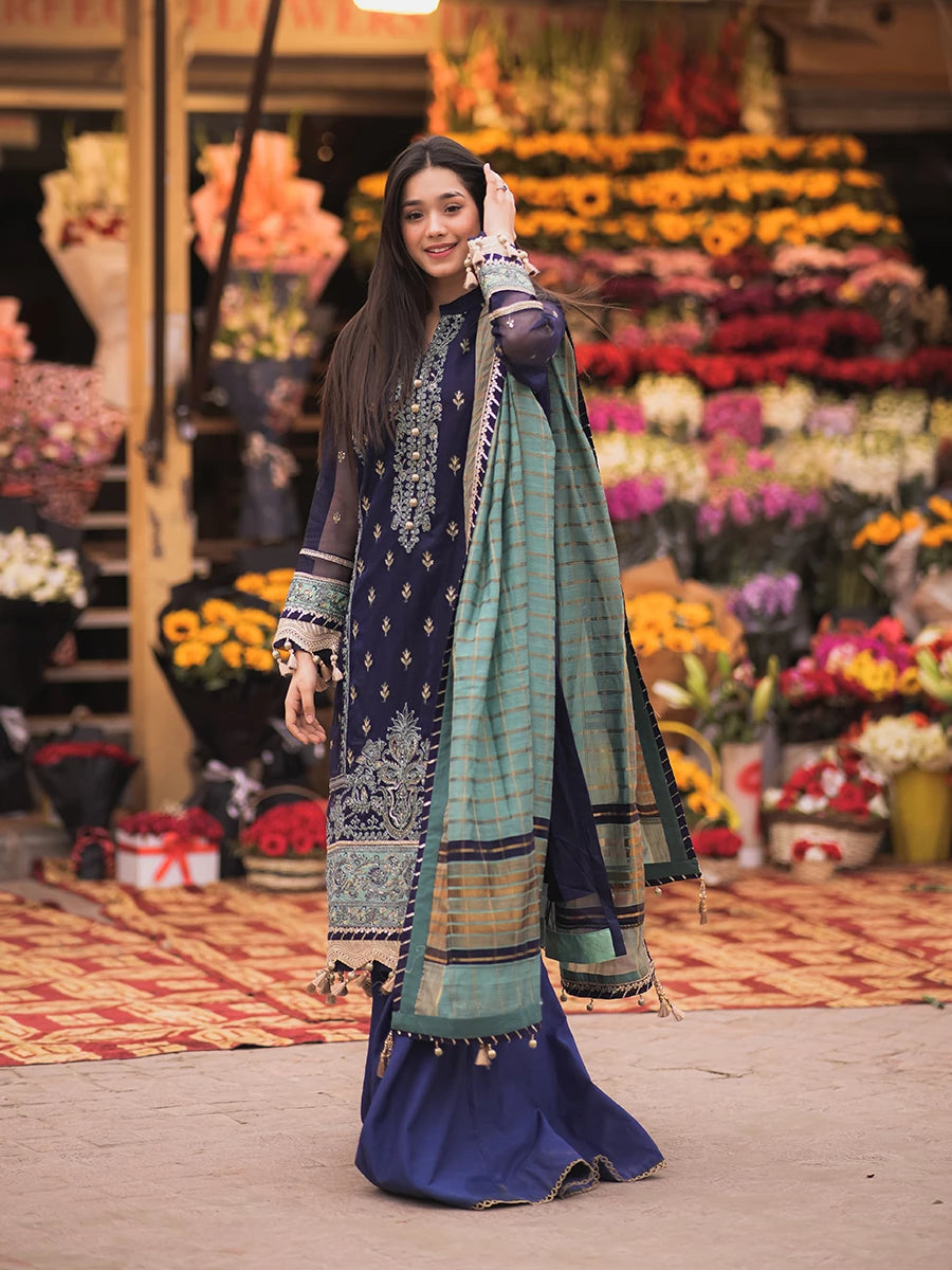 Salitex | Signature Festive Chiffon | SUNW6JI018UT -  Salitex Ladies Clothes - Original Designer Dress - House of Maryam