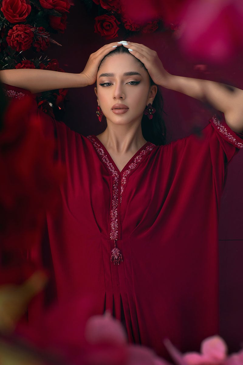 Ansab Jahangir | Summer Kaftans | SILKEN FOLIAGE-3