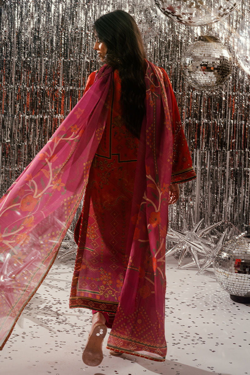 Fatima Khan | Disco Revival Festive Silk | Sunlit Umber-2