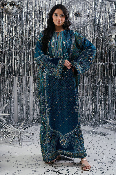 Fatima Khan | Disco Revival Festive Silk | Chundri Kaftan