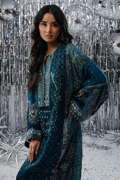Fatima Khan | Disco Revival Festive Silk | Chundri Kaftan
