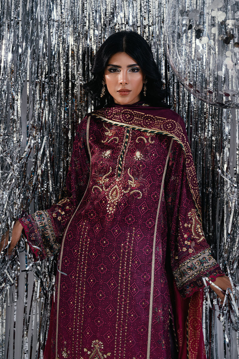 Fatima Khan | Disco Revival Festive Silk | Ombre Chundri-3