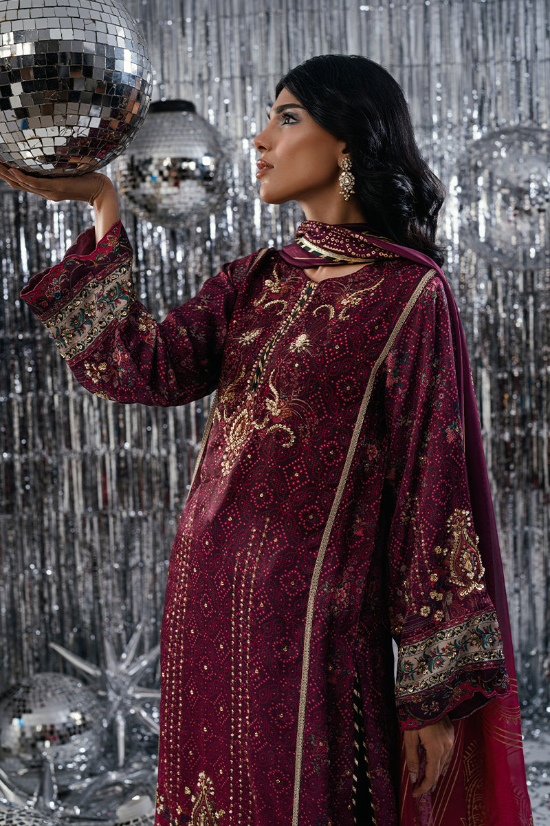 Fatima Khan | Disco Revival Festive Silk | Ombre Chundri-4