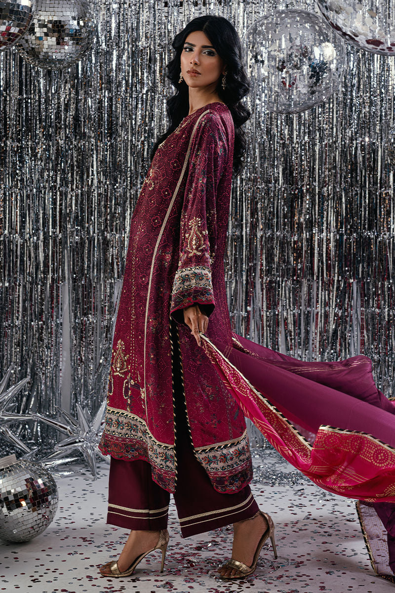 Fatima Khan | Disco Revival Festive Silk | Ombre Chundri-6