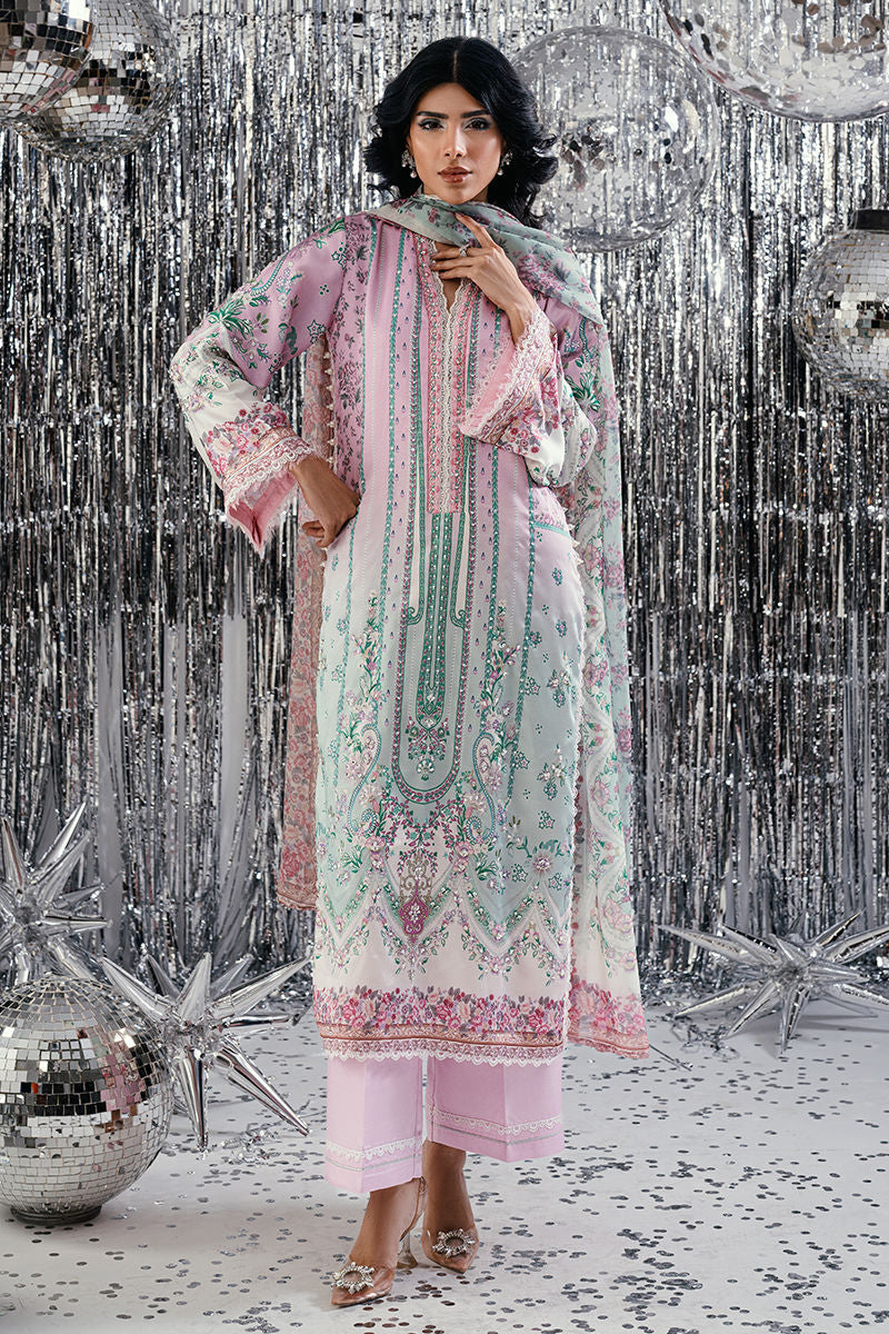 Fatima Khan | Disco Revival Festive Silk | Whisper Rose