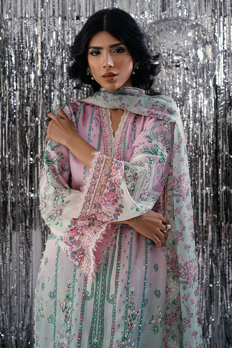 Fatima Khan | Disco Revival Festive Silk | Whisper Rose-3
