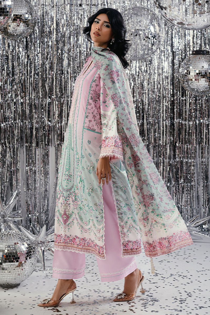 Fatima Khan | Disco Revival Festive Silk | Whisper Rose, image 2