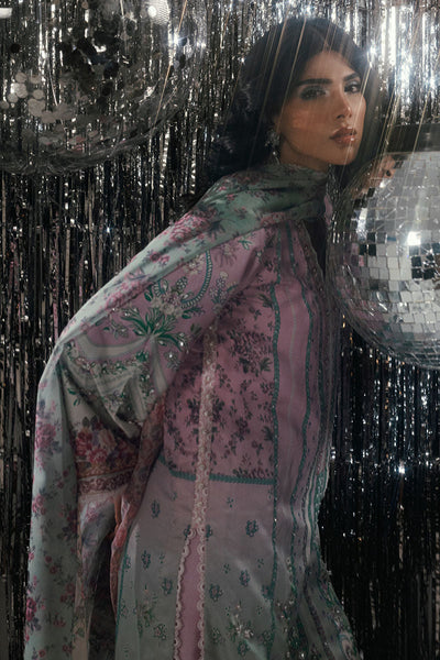 Fatima Khan | Disco Revival Festive Silk | Whisper Rose