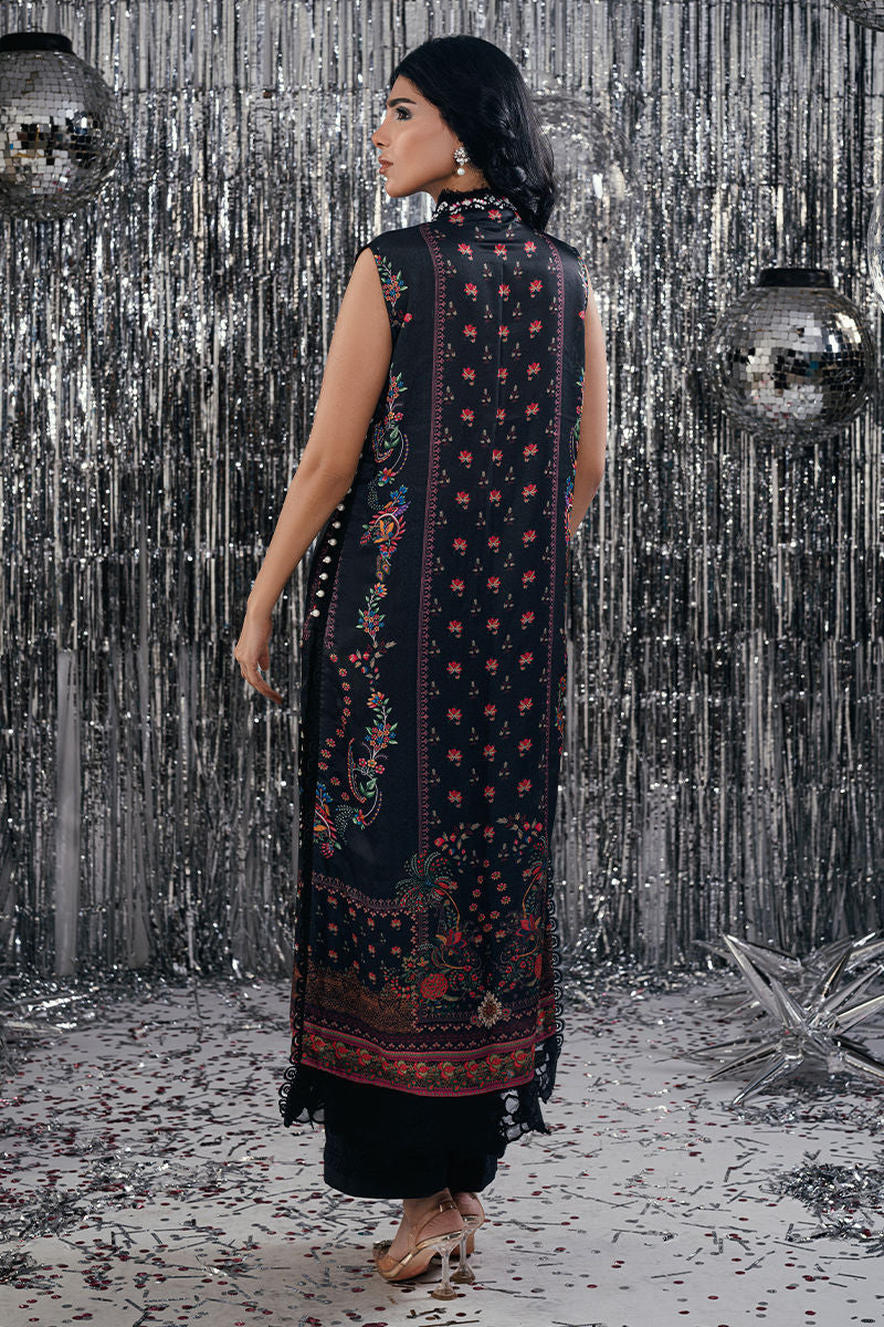 Fatima Khan | Disco Revival Festive Silk | Black Skye-2