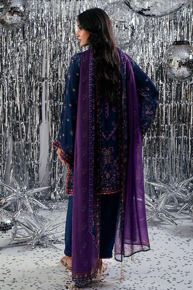 Fatima Khan | Disco Revival Festive Silk | Midnight Amethyst