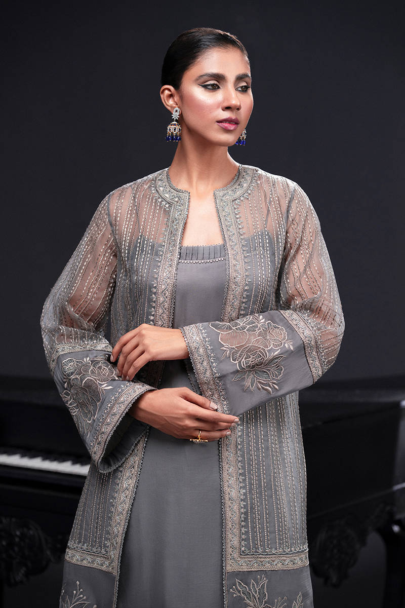 MNR | Chai Coffee Luxury Pret | Grey Eminance -  MNR Ladies Clothes -  House of Maryam