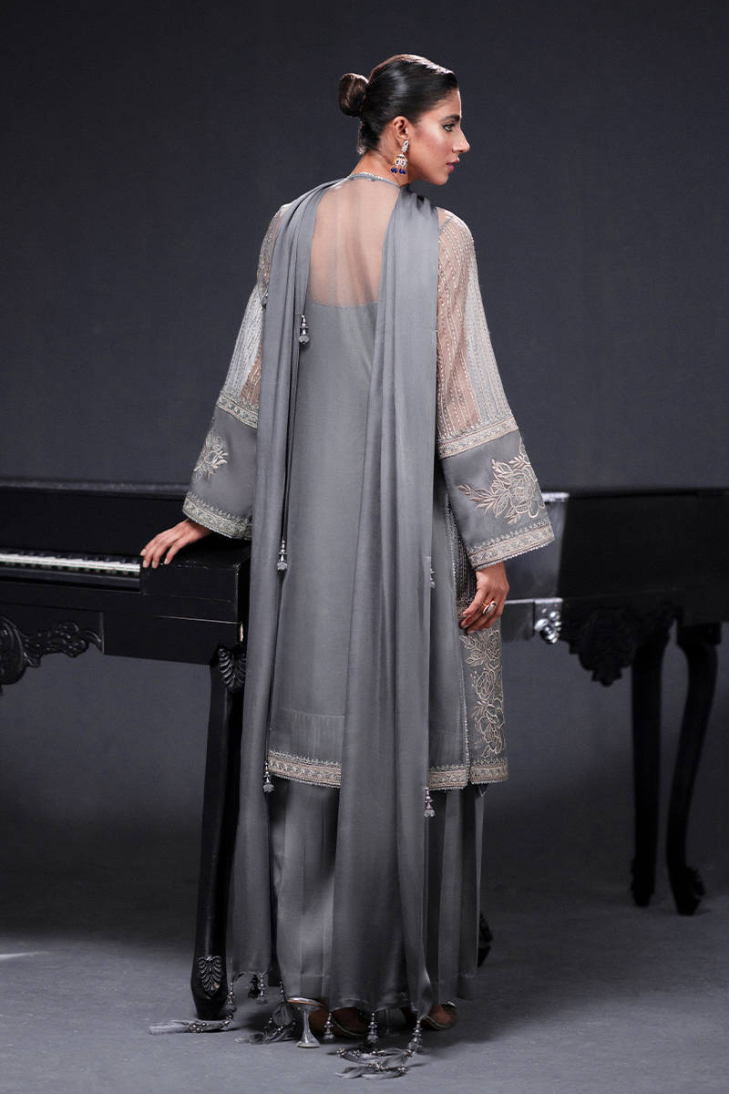 MNR | Chai Coffee Luxury Pret | Grey Eminance -  MNR Ladies Clothes -  House of Maryam