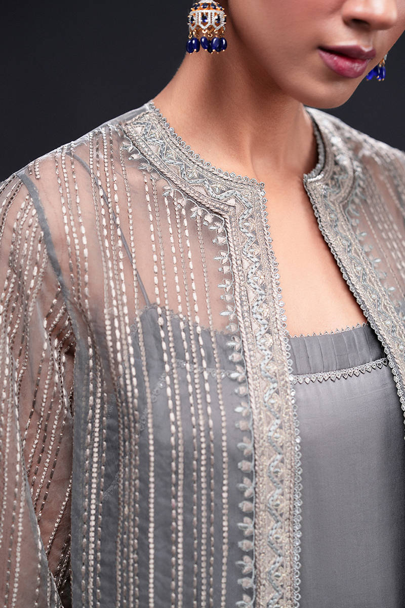 MNR | Chai Coffee Luxury Pret | Grey Eminance -  MNR Ladies Clothes -  House of Maryam
