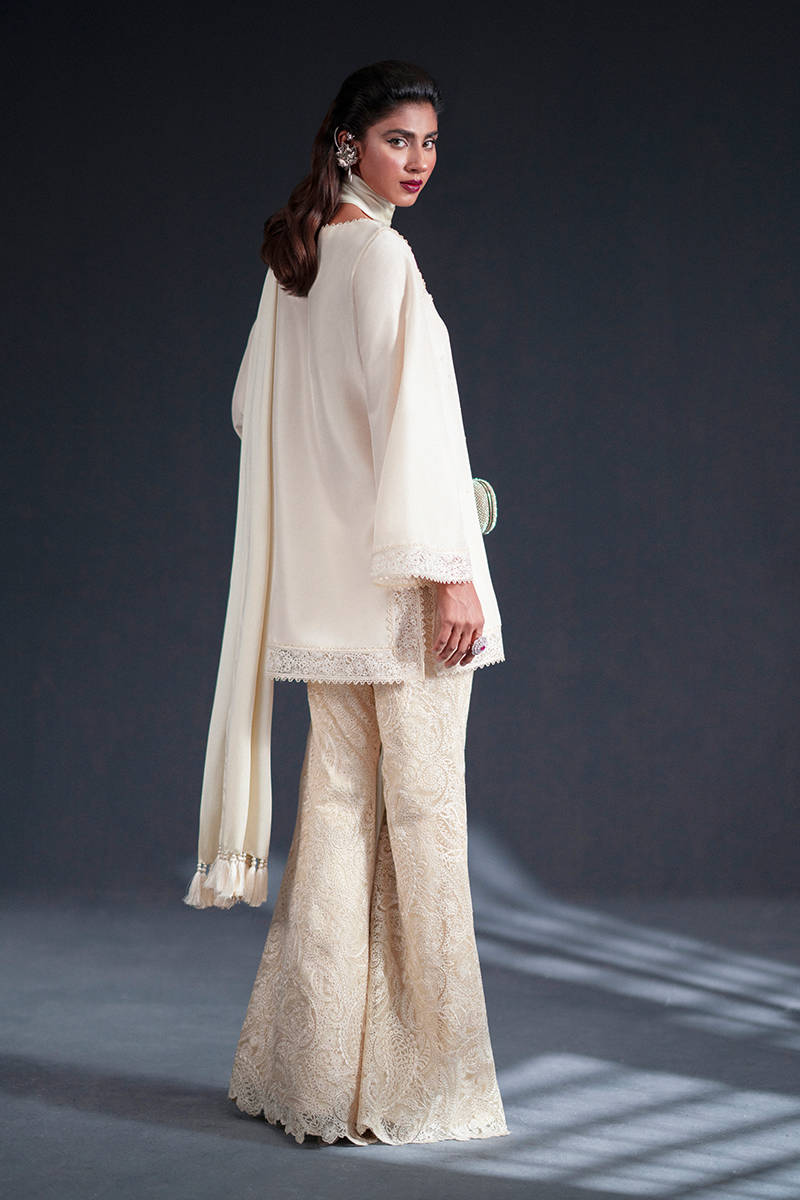 MNR | Chai Coffee Luxury Pret | Saffron Pearl -  MNR Ladies Clothes -  House of Maryam