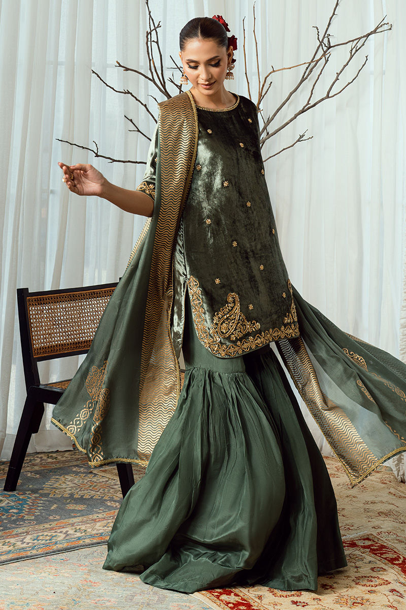 Fatima Khan | Warm Whisper Velvet 25 | Olive Dynasty, image 2