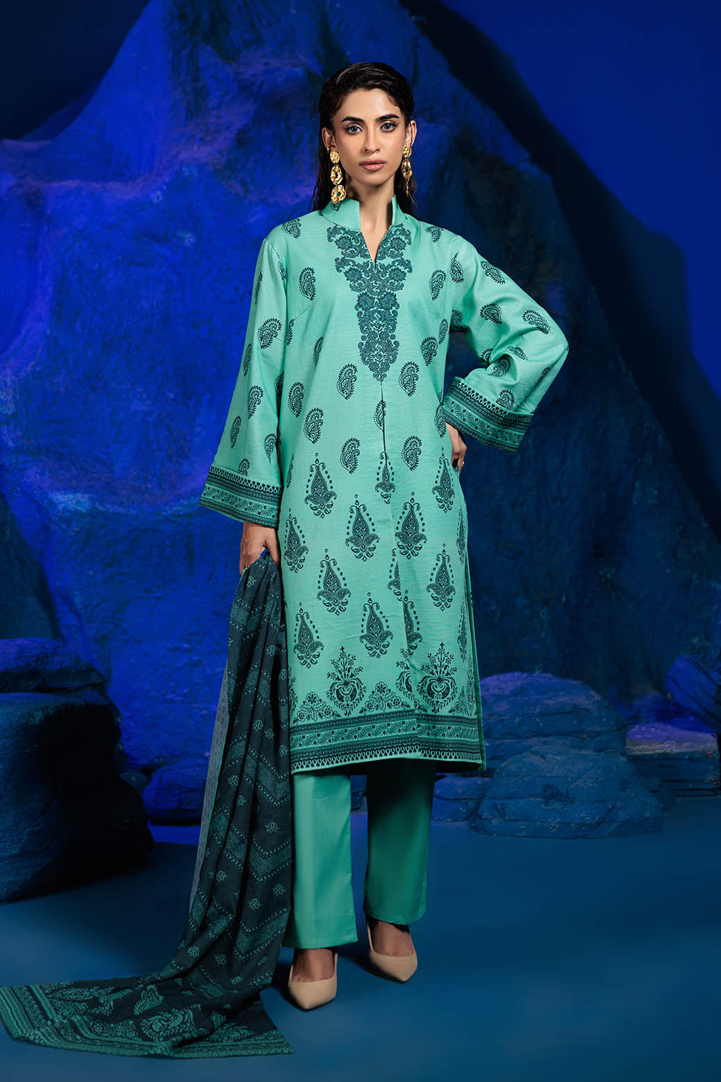 Bonanza Satrangi | Paisley Dream 3 Pc (2W24P3P256) -  Bonanza Satrangi Unstitched - Original Designer Dress - House of Maryam