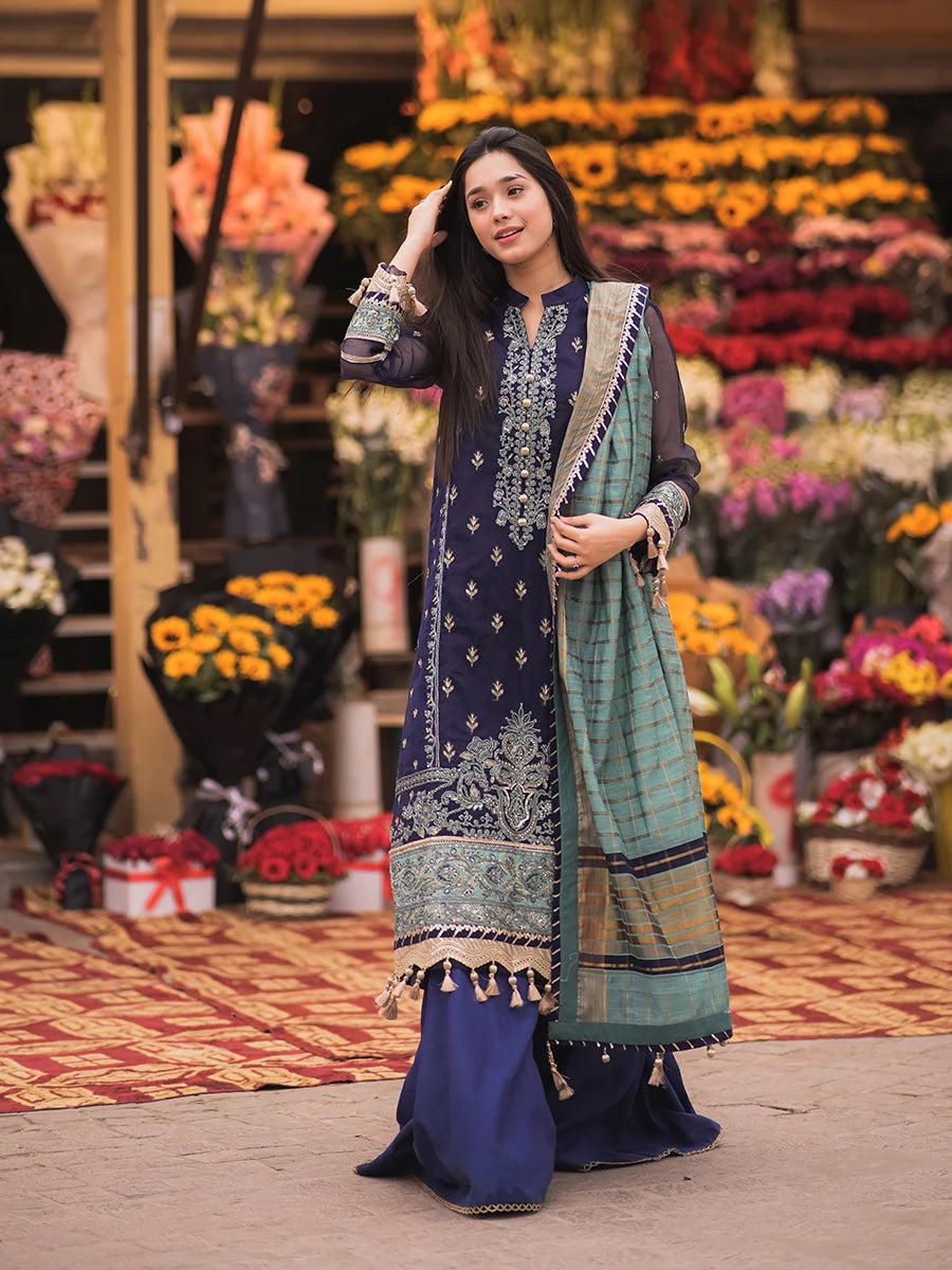 Salitex | Signature Festive Chiffon | SUNW6JI018UT -  Salitex Ladies Clothes - Original Designer Dress - House of Maryam