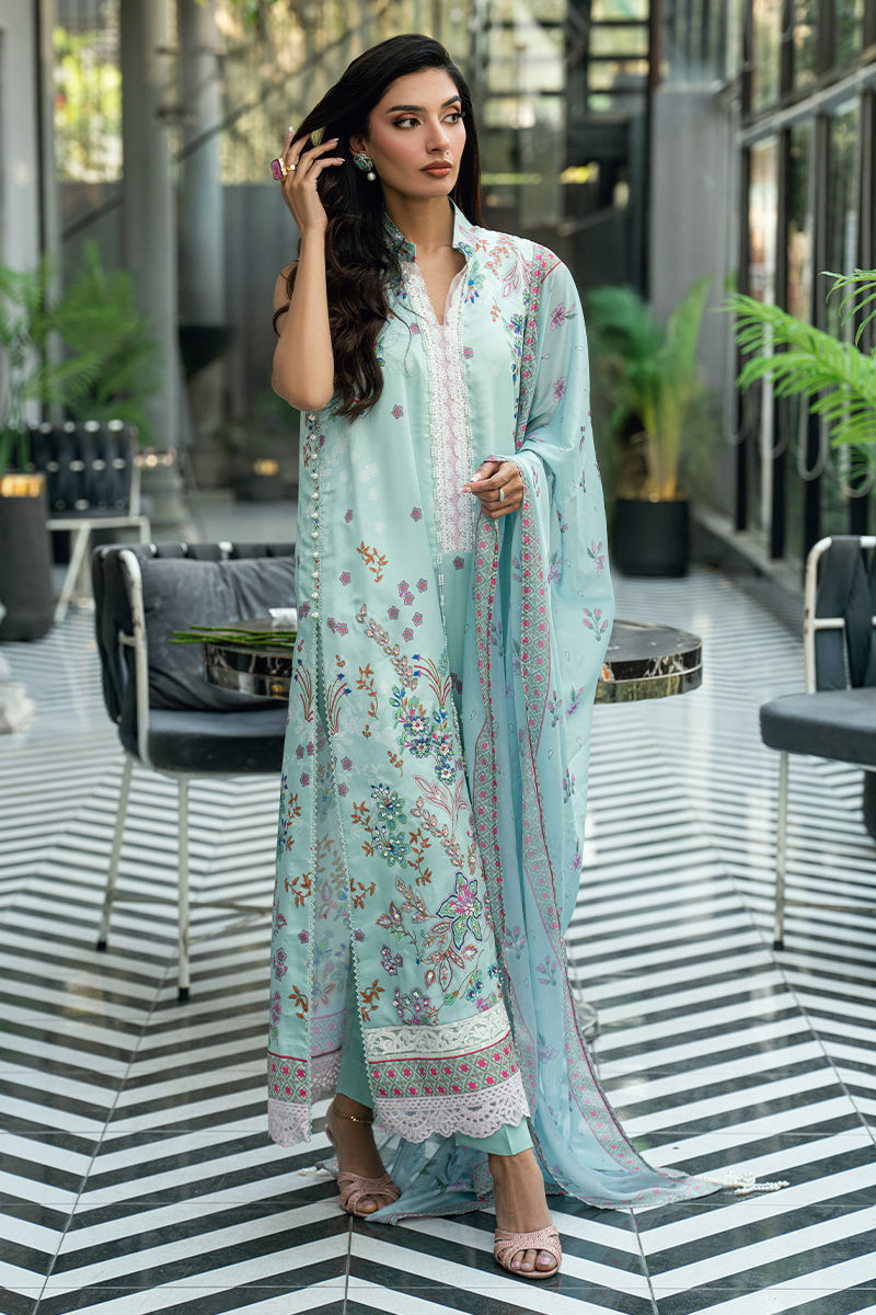 Fatima Khan | La Fleur Eid Edit | Mint Whisper-6
