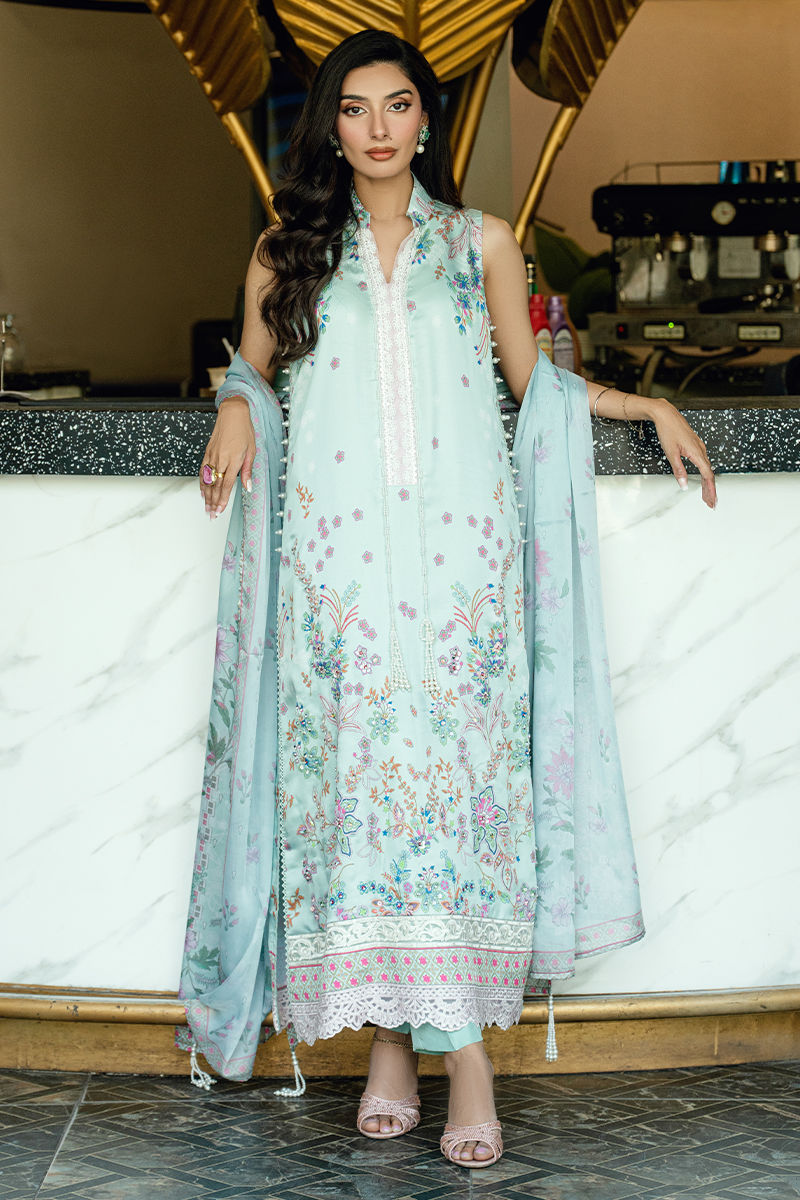 Fatima Khan | La Fleur Eid Edit | Mint Whisper-1