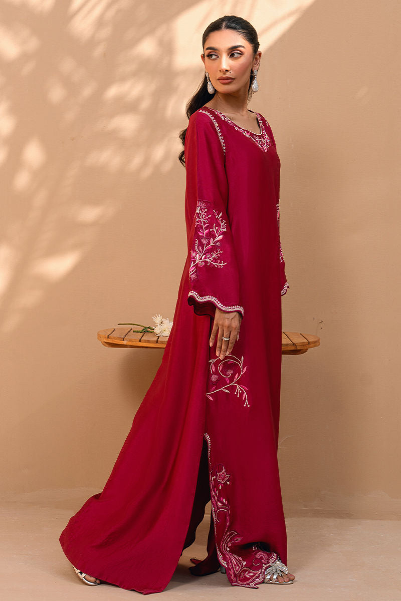 Fatima Khan | Flore Eid Luxe 26 | Crimson Blossom-4