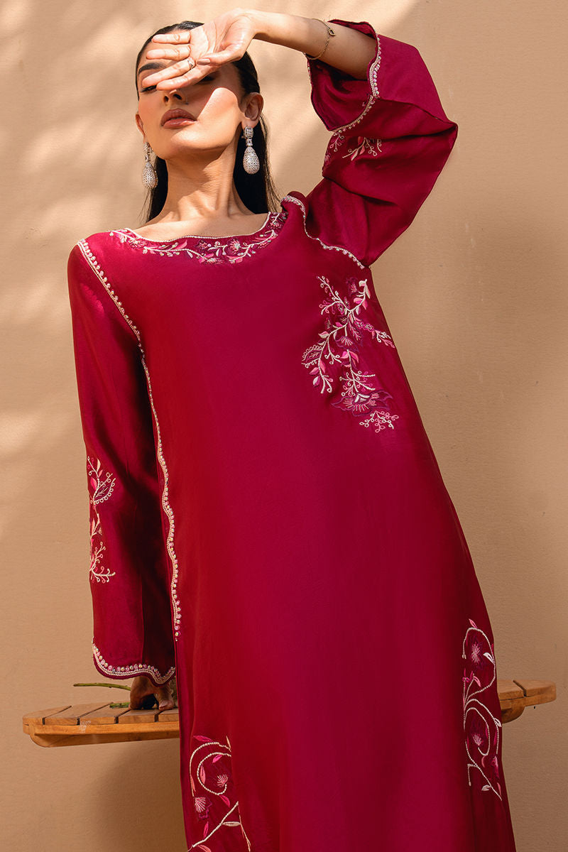 Fatima Khan | Flore Eid Luxe 26 | Crimson Blossom, image 3